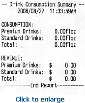 Elane Bar Inventory Manager Scale System Themal Printer Sample Printout